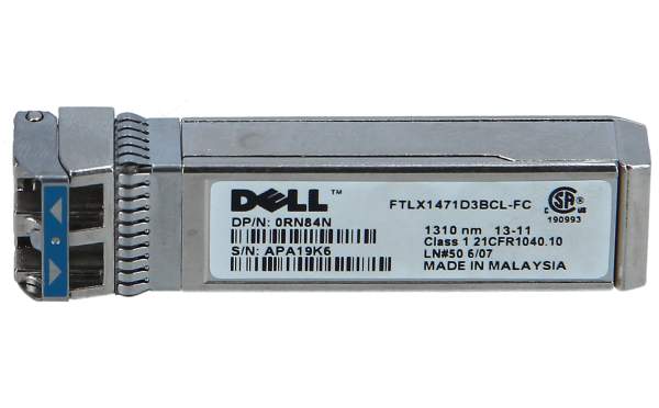 FINISAR - FTLX1471D3BCL - SFP+ transceiver module - 10 GigE - 10GBase-LR - 10GBase-LW - LC single-mode - up to 10 km - 1310 nm