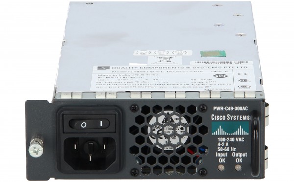 Cisco - PWR-C49-300AC/2 - Catalyst 4948 300-Watt AC Power Supply Redundant