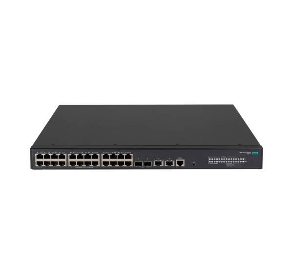 HPE - JL823A - FlexNetwork 5140 24G PoE+ 2SFP+ 2XGT EI - Switch - L3 - smart - 24 x 10/100/1000 (PoE+) + 2 x 1 Gigabit / 10 Gigabit SFP+ + 2 x 10 Gigabit Ethernet - rack-mountable - PoE+ (370 W) - BTO