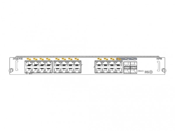 JUNIPER - SRX-GP-24GE-POE - SRX-GP-24GE-POE Gigabit Ethernet Netzwerk-Switch-Modul