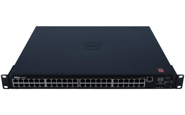 Dell - 210-ABNX - Networking N2048 - Switch - L2+ - Managed - 48 x 10/100/1000 + 2 x 10 Gigabit SFP+ - front to back airflow - rack-mountable