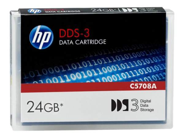 HP - C5708A - HP Data Cart/24GB 125m DDS-3 4m