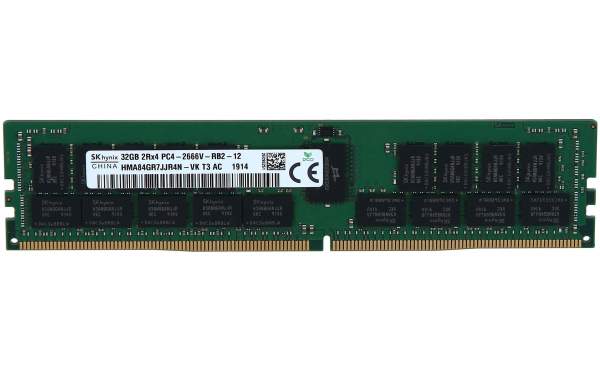 Hynix - HMA84GR7JJR4N-VK - 32GB PC4-21300V-R DIMM Dual Rank x4 (DDR4-2666)