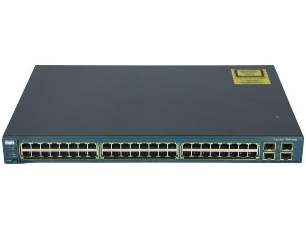 Cisco - WS-C3560-48TS-S - Catalyst 3560 48 10/100 + 4 SFP Standard Image