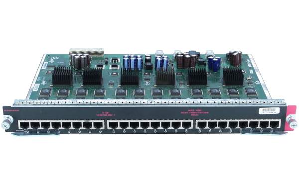 Cisco - WS-X4424-GB-RJ45 - WS-X4424-GB-RJ45= - 1 Gbit/s - TCP/IP,IPSEC,PPPoE - IEEE 802.1x - Cat5e - CISCO 4000/4500 upgrade slot - RJ-45