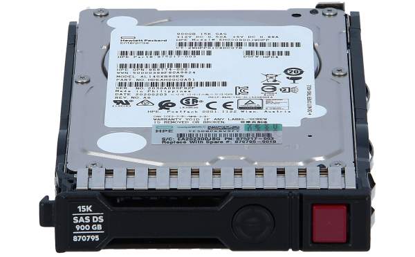 HPE - 870759-B21 - 900GB 2.5" 12G SAS - 2.5" - 900 GB - 15000 Giri/min