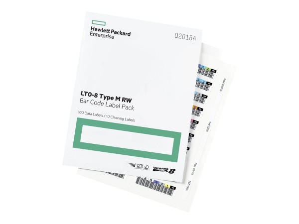 HPE - Q2015A - HPE LTO-8 Ultrium RW Bar Code Label Pack - Strichcodeetiketten