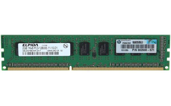HP - 662608-571 - HPE Demo Memory 2GB DDR3-1600 MHz/PC3-12800E EEC, Z420