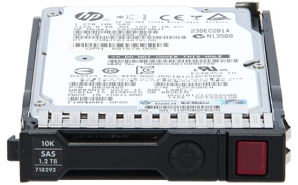 HPE - 718292-001 - Dual Port Enterprise 2,5" SAS 1.200 GB - Festplatte - 10.000 rpm - Intern