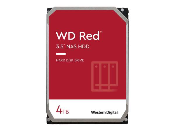 WD - WD40EFAX - Red NAS Hard Drive - Hard drive - 4 TB - internal - 3.5" - SATA 6Gb/s - 5400 rpm - b