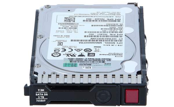 HPE - 765869-001 - SPS-DRV 2TB 6G 7.2K 2.5 SATA 5 - Festplatte - Serial ATA