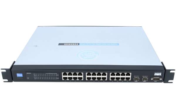 Cisco - SRW2024 - 24-Port 10/100/1000 Gigabit Switch with Web View and SNMP