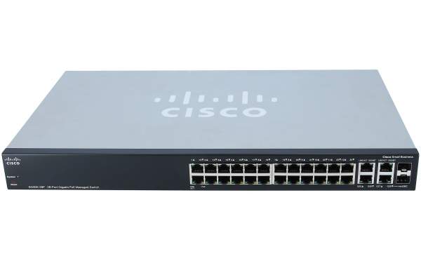 Cisco - SRW2024P-K9 - SRW2024 SG 300-28P Switch Gigabit PoE 28 ports webview and PoE