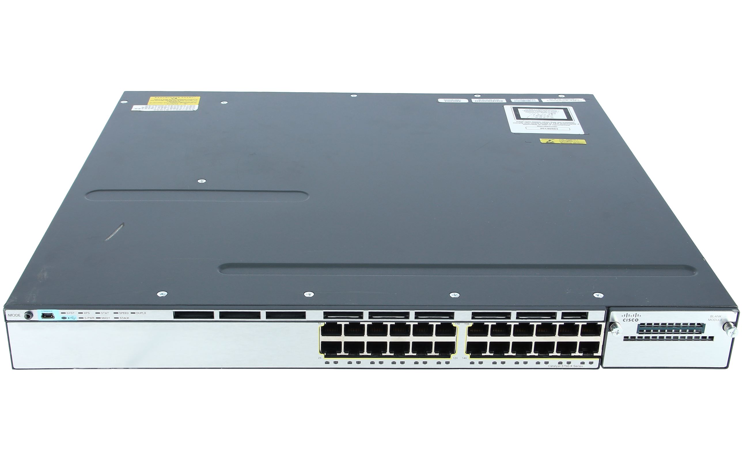 Cisco - WS-C3750X-24T-S - Catalyst 3750X 24 Port Data IP Base new and  refurbished buy online low prices