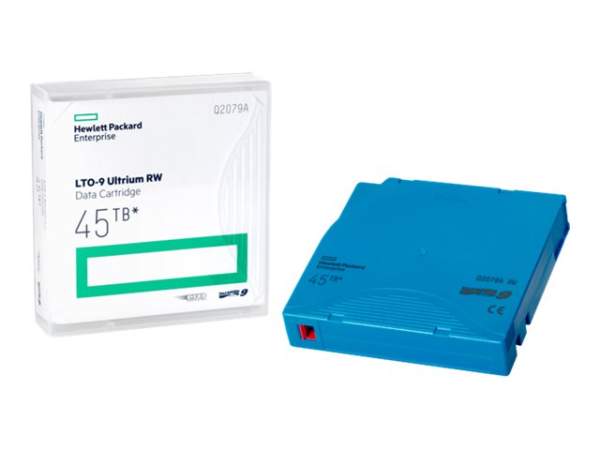 HPE - Q2079A - LTO Ultrium 9 - 18 TB / 45 TB - write-on labels - light blue