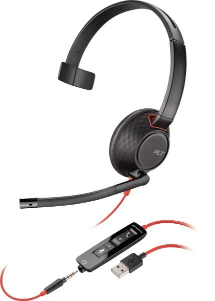 Poly - 207577-201 - Blackwire C5210 USB-A - 5200 Series - Headset - On-Ear - kabelgebunden - USB - 3