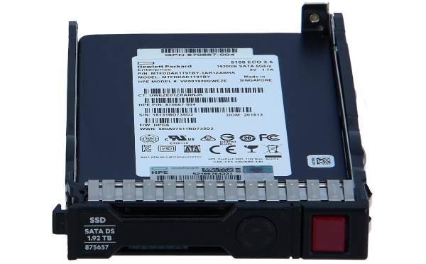 HPE - 875513-B21 - 875513-B21 - 1920 GB - 2.5" - 6 Gbit/s