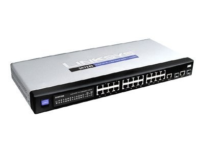 Cisco - SR224G - 24-Port 10/100 + 2-Port Gigabit Switch + 2 MiniGBIC gemanaged