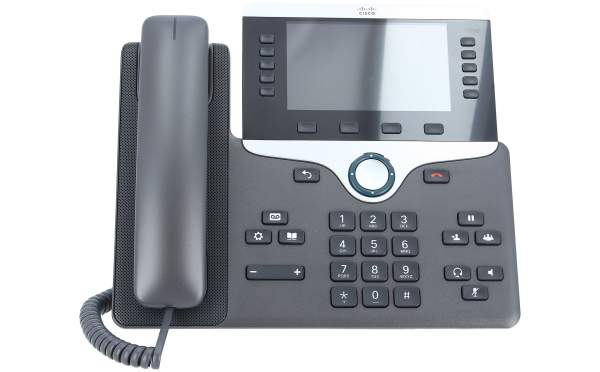 Cisco - CP-8861-K9= - 8861 - IP Phone - Nero - Argento - Scrivania/Parete - Digitale - 12,7 cm (5") - 800 x 480 Pixel
