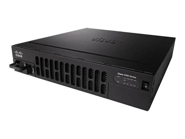 Cisco - ISR4351-V/K9 - Integrated Services Router 4351 - Unified Communications Bundle - router - GigE - WAN ports: 3 - rack-mountable