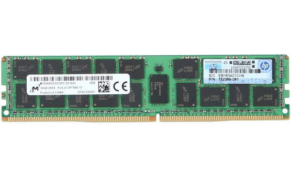 Samsung - 752369-081 - 16GB (1*16GB) 2RX4 PC4-17000P-R DDR4-2133MHZ RDIMM - 16 GB - DDR4