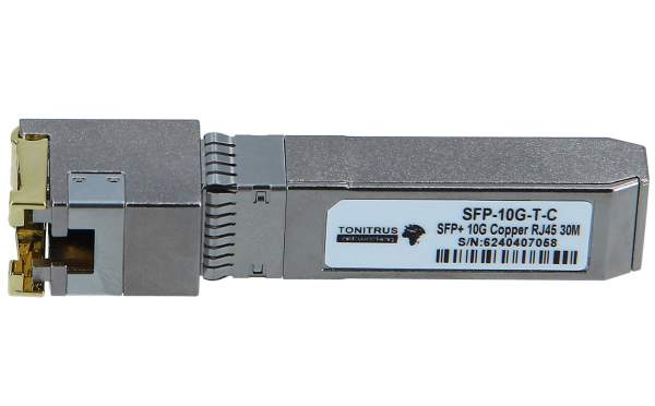 Tonitrus - SFP-10G-T-C (HPE) - SFP+ transceiver module - 10 GigE - 10GBase-T - RJ-45 - up to 30 m - HPE compatible