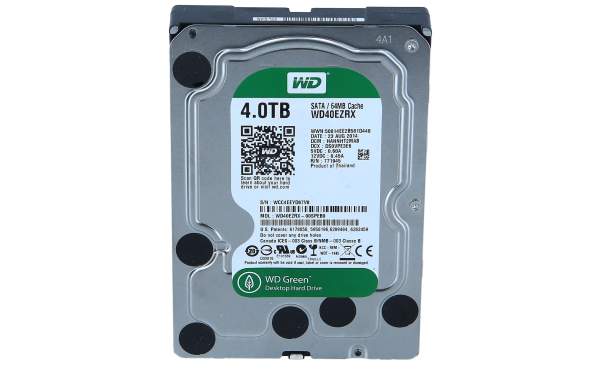 WD - WD40EZRX - Green - Hard drive - 4 TB - internal - 3.5" - SATA 6Gb/s - buffer: 64 MB
