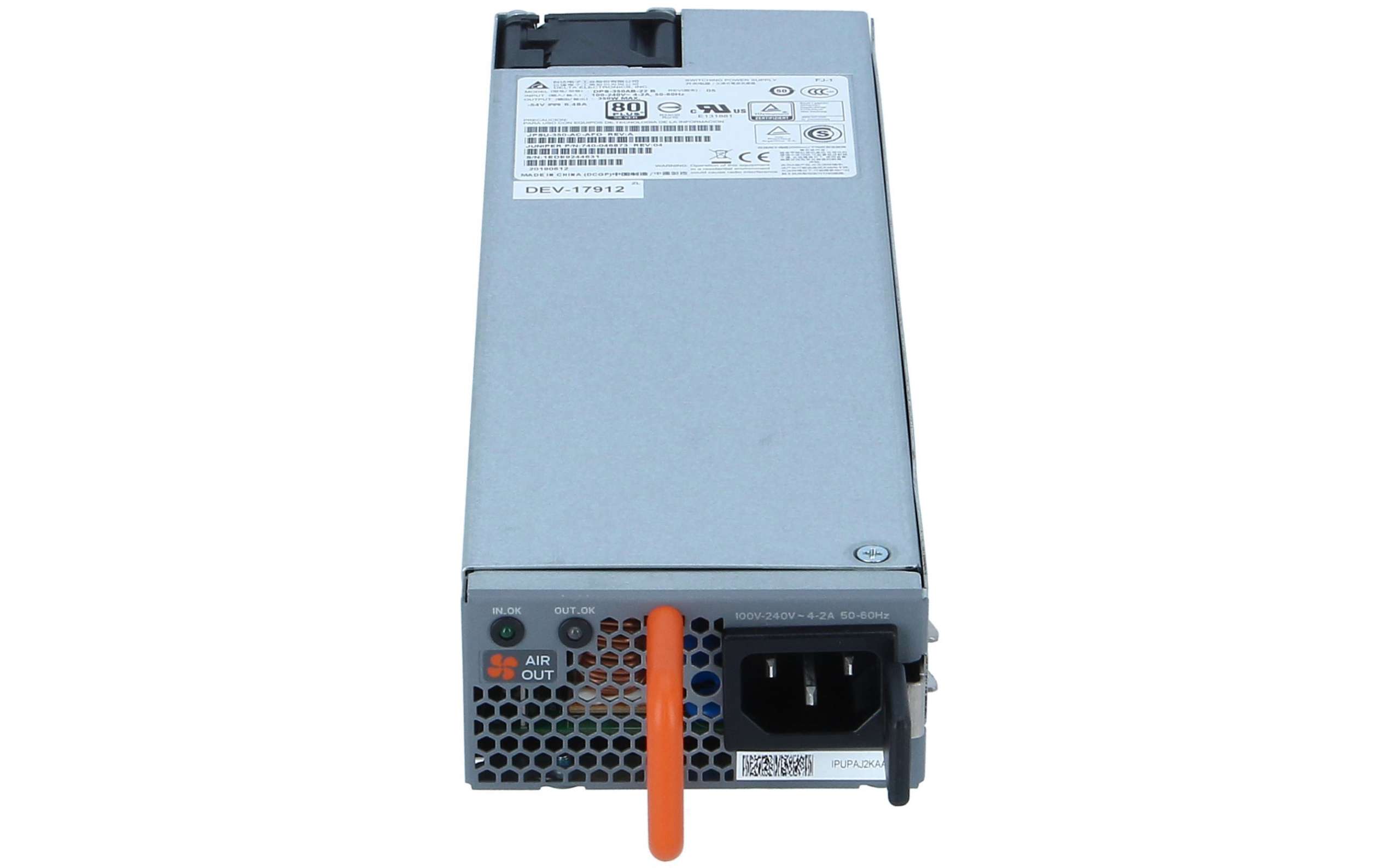 JPSU-350-AC-AFO 350W power supply for Juniper EX4300-32F switch