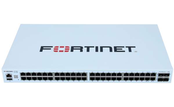 Fortinet - FS-148F - Layer 2 FortiGate switch controller compatible switch with 48 GE RJ45 + 4 10G SFP+ ports.