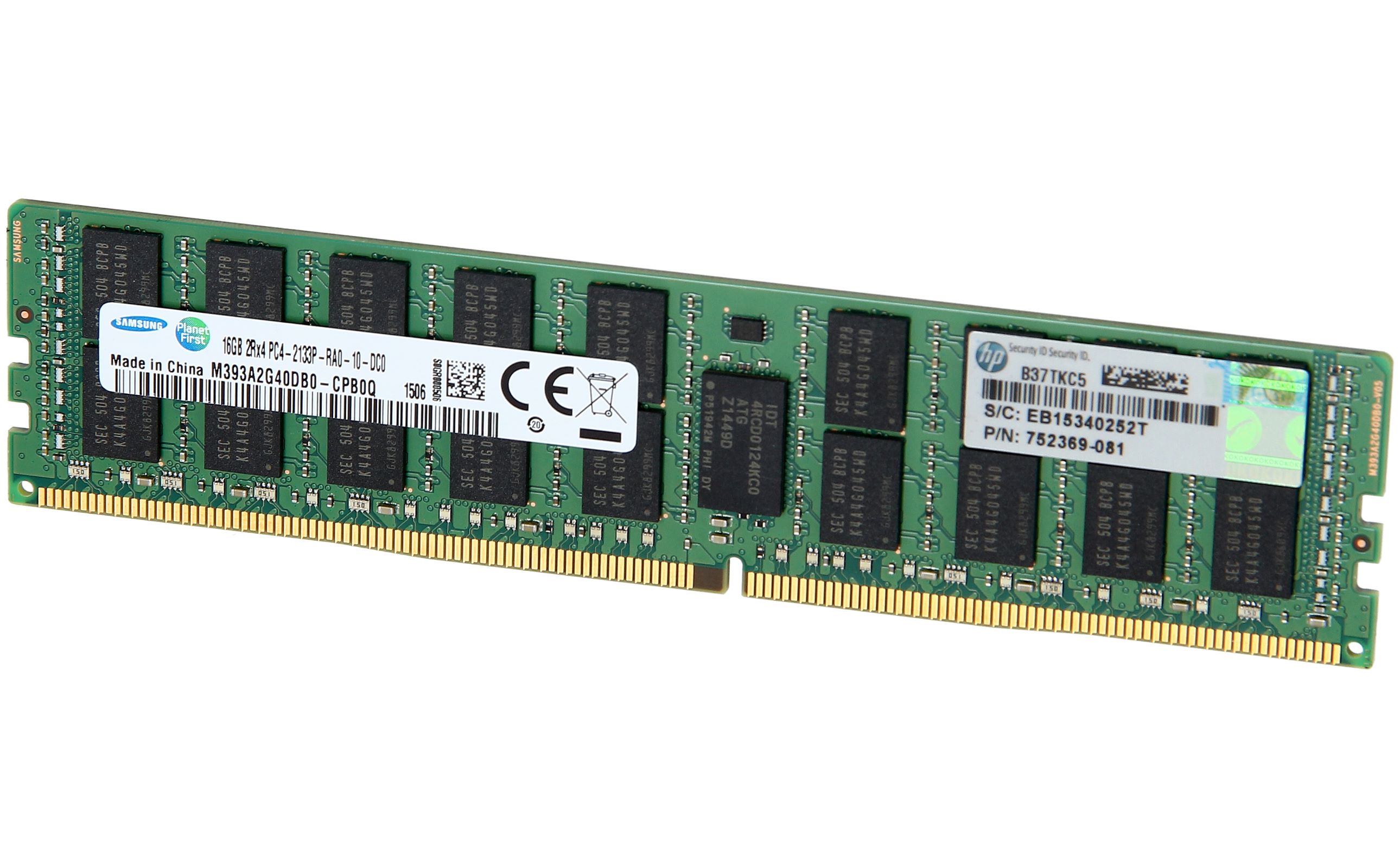 HP - 726719-B21 - HP 16GB (1x16GB) Dual Rank x4 DDR4-2133 CAS-15 