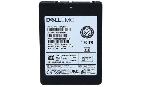 DELL - 09f9y6 - Dell Samsung 2.5" SSD 960GB SATA MLC Enterprise 6Gbps