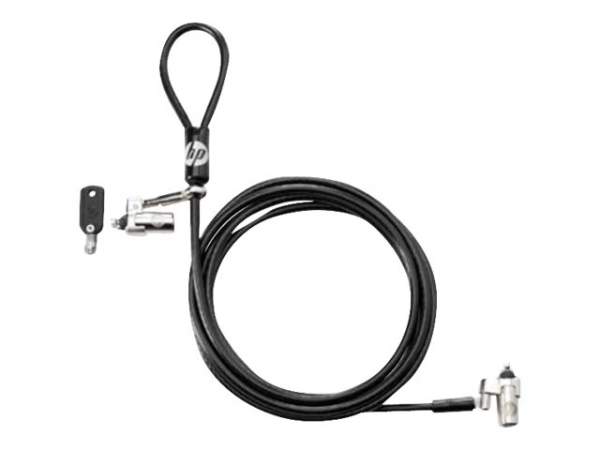 HP - T1A64AA - Dual Head Keyed Cable Lock - Sicherheitskabelschloss - 2.13 m
