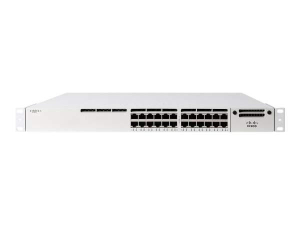 Cisco - MS390-24P-HW - Meraki Cloud Managed MS390-24P - Switch - L3 - Managed - 24 x 10/100/1000 (PoE) - rack-mountable - PoE (445 W)