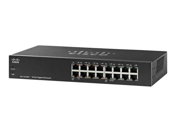 Cisco - SG110-16HP-UK - Small Business SG110-16HP ungemanaged L2 Gigabit Ethernet (10/100/1000)