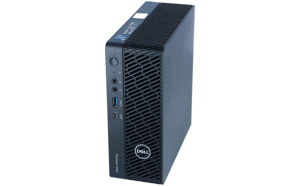 Dell - FXYW7 - Precision 3260 Compact - USFF - 1 x Core i9 12900 / 2.4 GHz - vPro - RAM 32 GB - SSD 512 GB - NVMe - Class 40 - Quadro T1000 - GigE - Win 10 Pro 64-bit - monitor: none - black - BTP