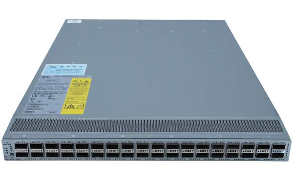 Cisco - N9K-C9336C-FX2 - Nexus 9336C-FX2 - Switch - L3 - Managed - 36 x 100 Gigabit QSFP28 / 40 Gigabit QSFP28 - front and side to back - rack-mountable