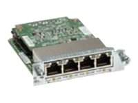 Cisco - EHWIC-4ESG-P= - Four port 10/100/1000 Ethernet switch interface card w/PoE