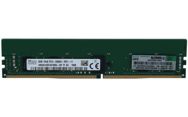HPE - 815097-B21 - 815097-B21 - 8 GB - 1 x 8 GB - DDR4 - 2666 MHz - 288-pin DIMM
