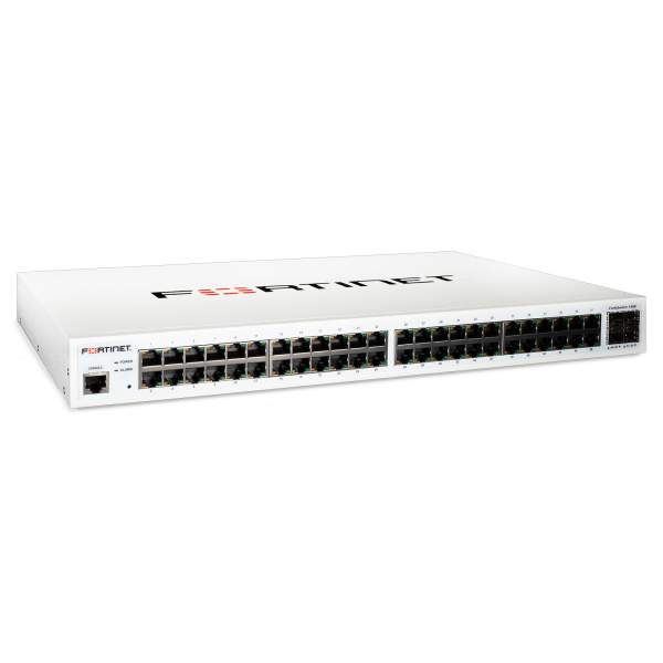 Fortinet - FS-148E - Layer 2 FortiGate switch controller compatible switch with 48 GE RJ45 + 4 SFP ports