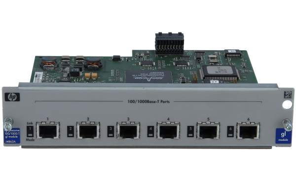 HPE - J4863A - ProCurve SWITCH GL 100/1000-T MODULE 6-port Rete di accessori
