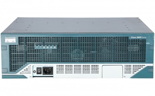 Cisco - CISCO3845-SRST/K9 - 3845 - WAN Ethernet - Gigabit Ethernet - Nero - Blu - Acciaio inossidabile