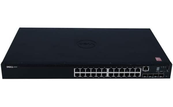 Dell - 210-AEVX - Networking N1524 - Switch - L2+ - Managed - 24 x 10/100/1000 + 4 x 10 Gigabit SFP+ - front to back airflow - rack-mountable