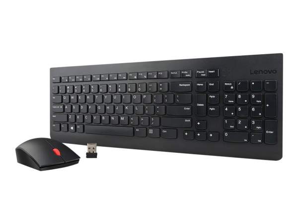 Lenovo - 4X30M39478 - Essential Wireless Combo - Keyboard and mouse set - wireless - 2.4 GHz - Italian - for S510; ThinkCentre M700; M71X; M810; M910; ThinkPad L470; T470; X1 Carbon (5th Gen)