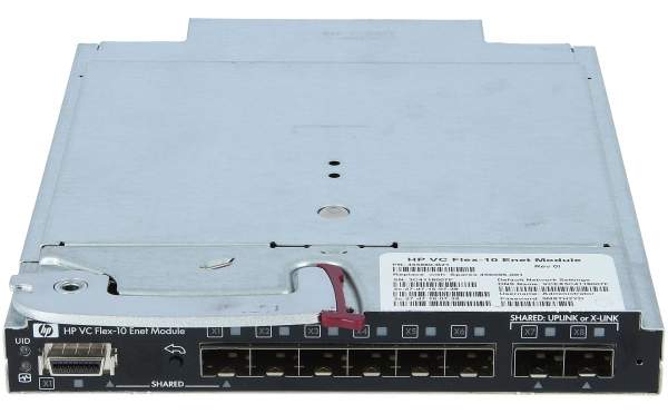 HPE - 455880-B21 - Virtual Connect Flex-10 - Gigabit Ethernet - 10,100,1000 Mbit/s - XFP - 10 Gbit/s - HP ProLiant - SNMP