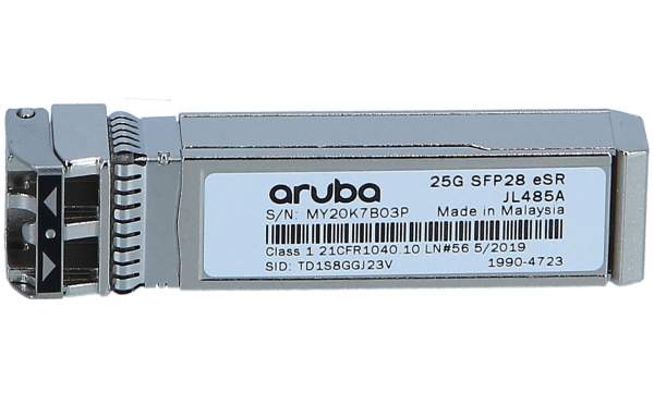 HPE - JL485A - Aruba - SFP28 transceiver module - 25 Gigabit LAN - Ethernet 25GBase-ESR - LC multi-mode - up to 400 m - 850 nm