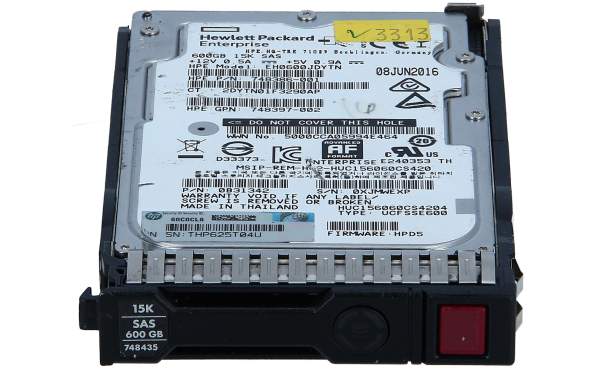 HP - 748435-001 - 600GB SAS 600GB SAS Interne Festplatte
