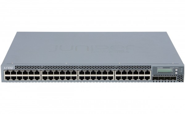 JUNIPER - EX3300-48T-BF - EX3300, 48-port 10/100/1000BaseT with 4 SFP+ 1/10G uplink ports (optic