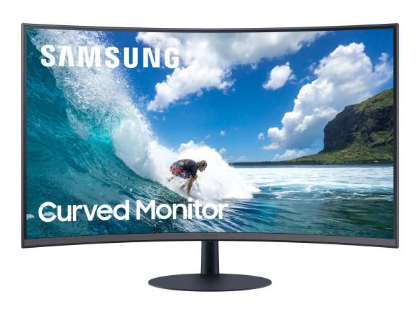 Samsung - LC27T550FDRXEN - C27T550FDR - T55 Series - LED monitor curved - 27" - 1920 x 1080 Full HD (1080p) 75 Hz - VA - HDMI - VGA - DisplayPort - speakers
