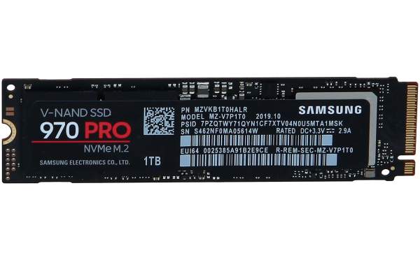 Samsung - MZ-V7P1T0BW - Samsung 970 PRO MZ-V7P1T0BW - 1 TB SSD - intern - M.2 2280 - PCI Express