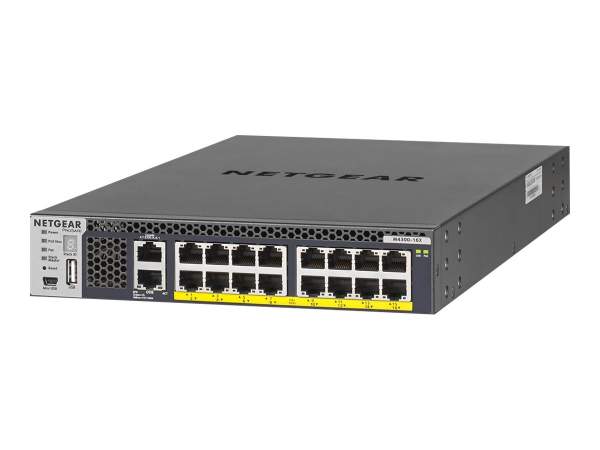Netgear - XSM4316PA-100NES - M4300-16X - Switch - L3 - managed - 16 x 100/1000/2.5G/5G/10GBase-T (Po